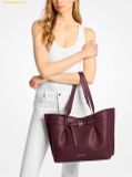  Túi Tote Michael Kors Emilia Large Pebbled Leather Tote Bag 30F5SU5T7T Oxblood 