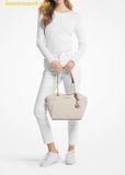  Túi Tote Michael Kors Jet Set Large Signature Logo Shoulder Bag 35S4GTVT3B Vanila 