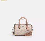  Túi Trống Đeo Chéo Coach Mini Rowan Crossbody Bag Sand Taupe Multi CW330 