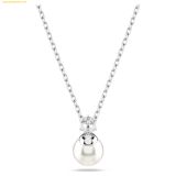  Dây Chuyền, Vòng Cổ Swarovski Matrix pendant Crystal pearl, Round cut, White, Rhodium plated 5693897 