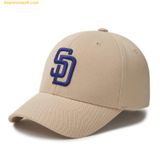  Mũ Lưỡi Trai MLB Newfit Structure Ball Cap SD (Mg.Beige) 3ACP0802N-13BGM Begi Phom Cứng 