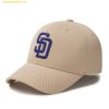 Mũ Lưỡi Trai MLB Newfit Structure Ball Cap SD (Mg.Beige) 3ACP0802N-13BGM Begi Phom Cứng
