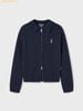  Áo Cardigan WHOAU Steve Crop Cable Zip-up Cardigan Navy 