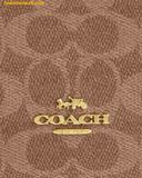  Túi Đeo Chéo Coach Set Boxed Mini Tote Bag And Mirror Bag Charm Set In Signature Canvas 