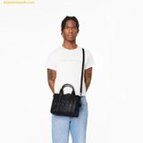 Túi Tote Vuông Marc Jacobs The Leather Small Crossbody Tote Bag 26 Black 