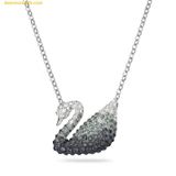  Dây Chuyền, Vòng Cổ Swarovski Iconic Swan Pendant Swan, Gray, Rhodium Plated 5614103 