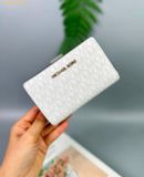  Ví Michael Kors Jet Set Medium Signature Logo Bi-Fold Wallet 35F3GTVF2V - OPTIC WHITE 