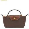 Túi Đeo Chéo Longchamp Le Pliage Original Pouch với tay cầm Mocha