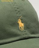  Mũ Lưỡi Trai Polo Ralph Lauren The Iconic Cotton Chino Ball Cap Green 