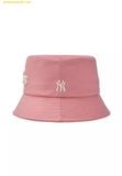 Mũ Bucket MLB Varsity Boucle Cursive Bucket Hat New York Yankees 3AHTV034N-50PKM - Hồng 