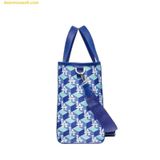  Túi Tote Vuông MLB Cube Monogram Medium Tote Bag LA Dodgers Blue 