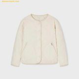 Áo Khoác Phao WHOAU Steve Reversible Quilting Jacket Cream WHJJG1112F 