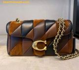  Túi Đeo Vai Coach Tabby Shoulder Bag 26 With Quilting.Maple Shadow Brown 