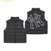  Áo Ghile Phao MLB Basic Mega Logo Padded Vest NY (Black) 3ADVB0336-50BKS Đen 