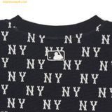  Áo Sweat MLB Classic Monogram Full-Panel Jacquard Man-to-Man NY (Black) 3AMTM0241-50BKS 