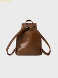  Balo WHOAU Suede Buckle Backpack Màu Nâu 