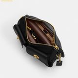 Túi Đeo Vai Coach Twin Turnlock Waverly Bag Black CDZ20 