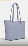  Túi Tote Coach Gallery large crossgrain leather twilight silver F79608 