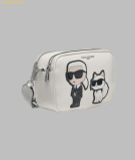  Túi Đeo Chéo Karl Lagerfeld. Maybelle Camera Crossbody Màu Trắng 