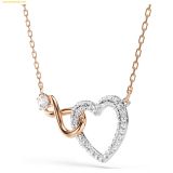  Dây Chuyền, Vòng Cổ Swarovski Hyperbola necklace Infinity and heart - 5518865 