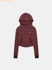 Áo Cardigan Hoodie Badblood Beyond Soft Hood Slim Fit - Stripe Wine w-hde25-001