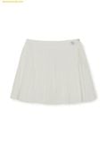  Chân Váy Xếp Ly MLB Women's Varsity Sporty Pleated Mini Skirt New York Yankees Ivory 3FSKV0163-50IVS 