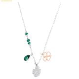 Dây Chuyền Swarovski Symbolica pendant Clover, Green, Mixed metal finish 5535554 
