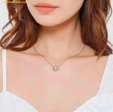  Dây Chuyền Swarovski Idyllia pendant Mixed cuts, Sun, White, Rose gold-tone plated 5451376 