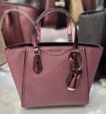  Túi Tote Michael Kors Taryn Small Monogram Crossbody Tote Oxblood 