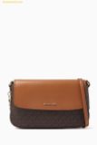  Túi Đeo Chéo Michael Kors Alice Small Flap Crossbody Bag in Logo Canvas Brown 
