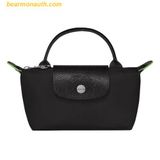  Túi Xách Longchamp Le Pliage Original Mini Pouch With Handle Size Mini Noir Green 