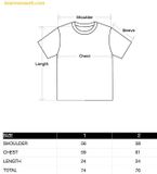  Áo Phông ADLV Baby Face Orange Tube Sleeve T-Shirt Đen 