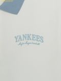  Áo Polo MLB Basic Small Letter Comfortable Fit Collared T-shirt New York Yankees 3APQB0263-50IVS Ivory 