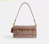  Túi Xách Coach Tabby Shoulder Bag 26 In Crystal Signature Jacquard Mushroom CDZ34 