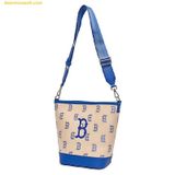  Túi Đeo Vai MLB Big Classic Monogram Jacquard New Bucket Bag Boston Red Sox 3ABML023N-43SAL 