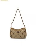  Túi Đeo Vai MLB Boston Red Sox Diamond Monogram JQD Mini Hobo Bag 7ACRMD15N-43BGS Nâu 
