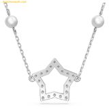  Dây Chuyền, Vòng Cổ Swarovski Stella Necklace Star, White, Rhodium Plated 5645379 