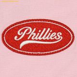  Áo Crop MLB Women's Varsity Crop Slim Fit Short Sleeve T-shirt PHI (L.Pink) 3FTSV1843-10PKL 