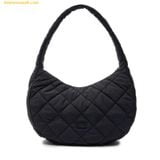 Túi Đeo Chéo Chần Bông MLB Quilted Hobo Bag Large New York Yankees Black 3ABQL0936-50BKS Đen 