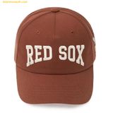  Mũ Lưỡi Trai MLB Mega Bear Boston Red Sox Ball Cap 3ACPMB04N 43BRL Màu Nâu 