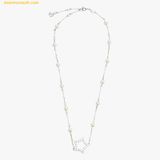  Dây Chuyền, Vòng Cổ Swarovski Stella Necklace Star, White, Rhodium Plated 5645379 
