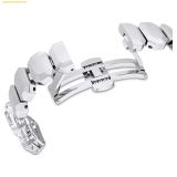 Đồng Hồ Swarovski Watch Octagon cut bracelet, White, Stainless steel 5729182 