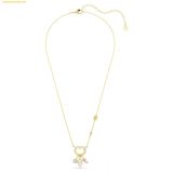  Dây Chuyền Swarovski Idyllia pendant Mixed cuts, Heart, Key, Pink, 18K gold finish 5737290 