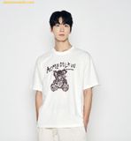  Áo Phông ADLV Stripe Rabbit Short Sleeve T-Shirt Trắng 