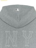  Áo Hoodie Zip MLB Coopers Back Big Logo Overfit Hoodie NY (D.Melange Grey) 3ATRB3044-50MGD 