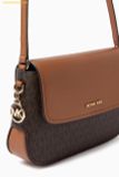  Túi Đeo Chéo Michael Kors Alice Small Flap Crossbody Bag in Logo Canvas Brown 