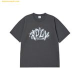  Áo Phông ADLV Universe Logo Short Sleeve T-Shirt Đen Xám 