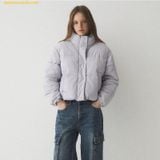  Áo Khoác Phao WHOAU High Neck Short Puffer Padding WHJPE4V15F - Tím 