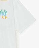  Áo Phông MLB Basic Color Letter Mega Oversized Functional Short Sleeve T-shirt NY - SKU: 3ATSB0653-50WHS, White 