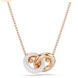  Dây Chuyền Swarovski Dextera pendant Round cut, White, 18K rose gold plated 5738200 